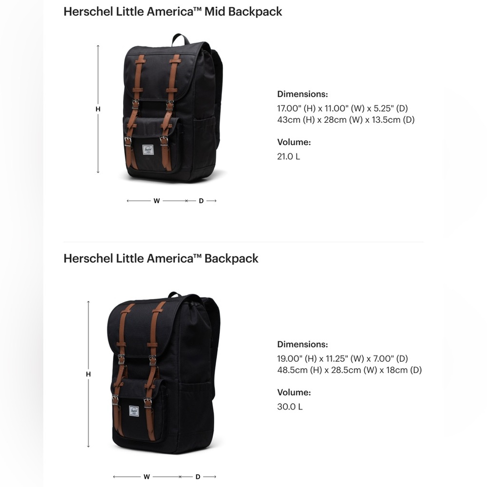 Herschel Tortoiseshell Strap Black Canvas All American Backpack Bag - Picture 11 of 12